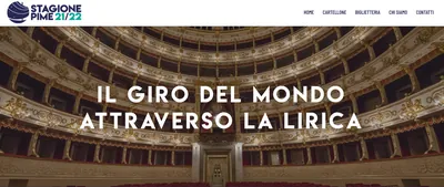 La locandina: Il giro del mondo attraverso la lirica, concerto benefico della stagione Teatro Pime 2021/2022