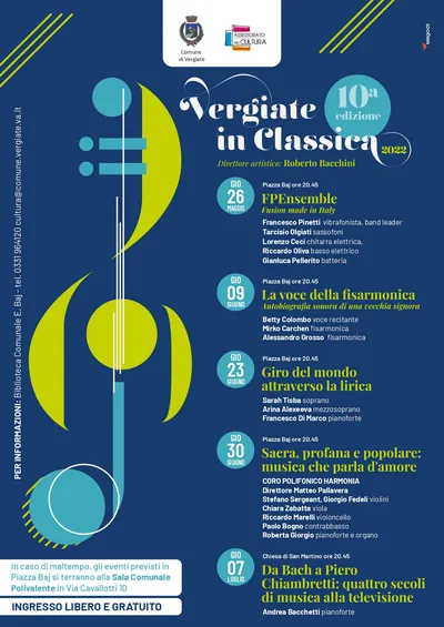 La locandina: Giro del mondo attraverso la lirica, stagione «Vergiate in classica»
